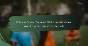 Edinson Cavani: Copa américa contributions, World cup performances, Records